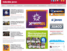 Tablet Screenshot of colombiajoven.gov.co
